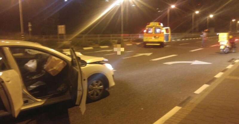 תאונה קשה ליד זיכרון יעקב // צילום: דוברות מד"א